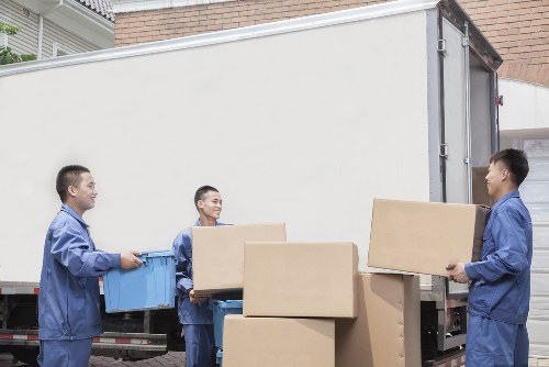 Preparing household items for a man and van service